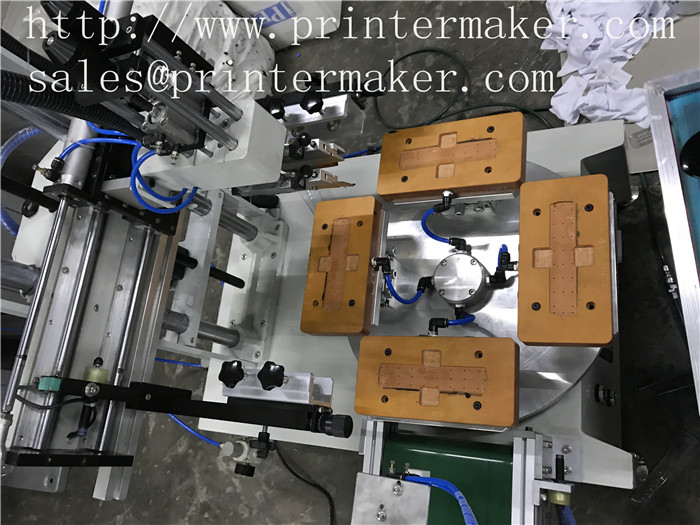 Desktop Single Color Screen Printing Machine with 4 Stations
