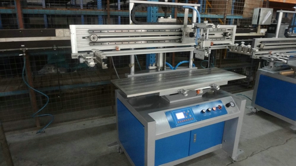 Flat Bed Screen Printing Machine with Vacuum Table