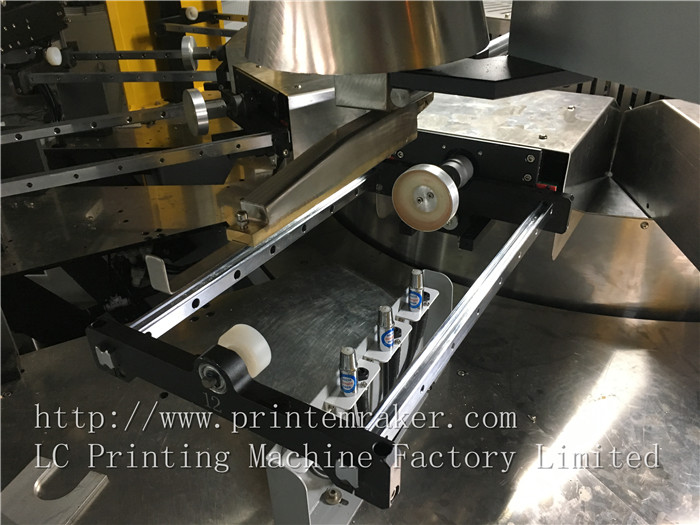 Rotary 5 Color Automatic Glass Bottle Screen Printer