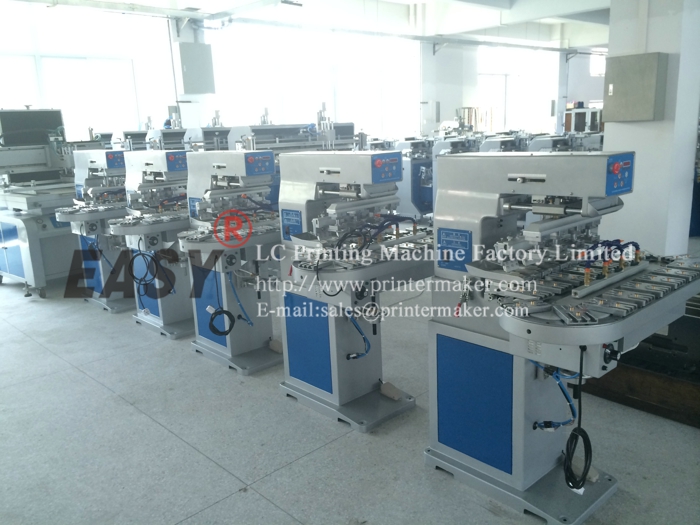 4-Color Pad Printing Machine with Conveyer