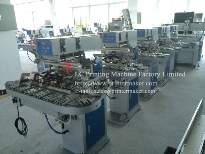 4-Color Pad Printing Machine with Conveyer