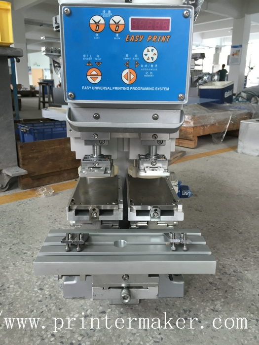 Tabletop Ink Cup Pad Printing Machine with Two Heads