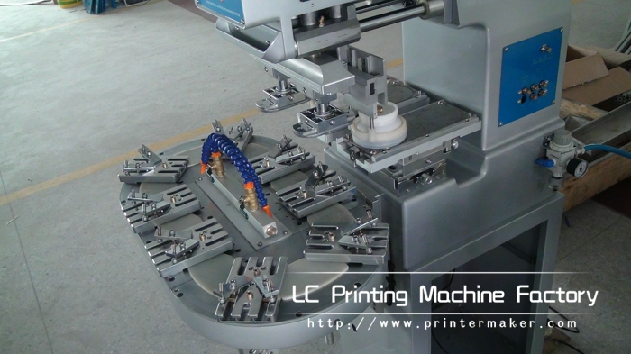2 Colors Conveyor Belt Ink Cups Pad Printing Machine