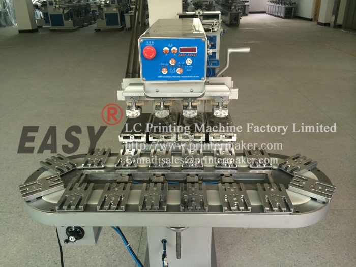 4 Color Pad Printer with Conveyor 4 Color Pad Printer with Conveyor