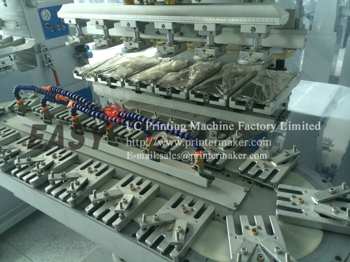 Six Color Ink Cup Pad Printing Machine with Conveyor Six Color Ink Cup Pad Printing Machine with Conveyor