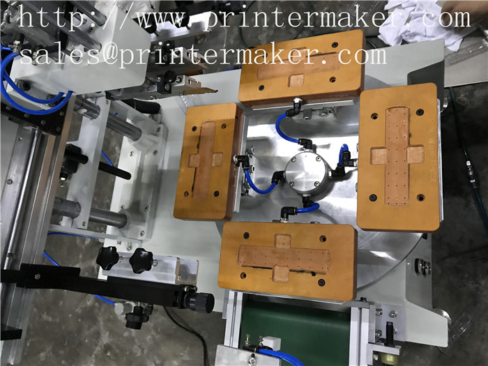 Tabletop Screen Printing Machine with Carousel and Conveyor