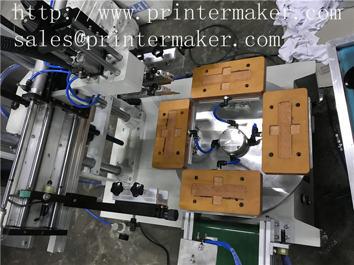 Tabletop Screen Printing Machine with Carousel and Conveyor