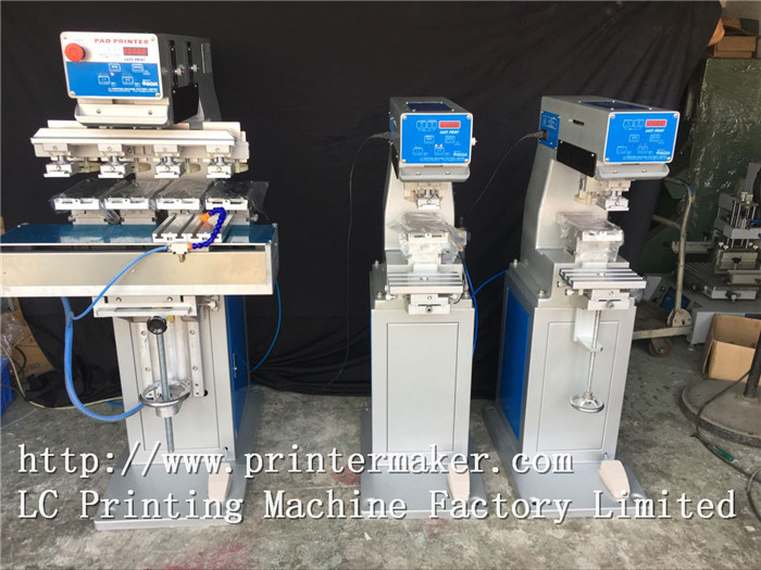4 Color Pad Printing Machine with 4 Position Pneumatic Shuttle