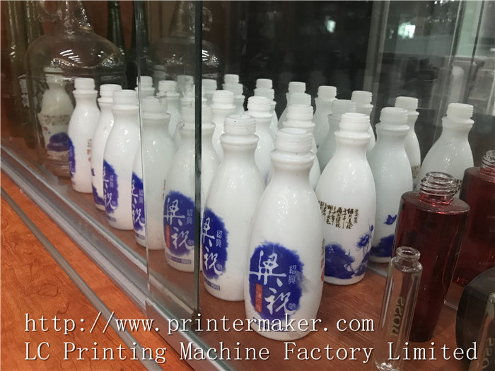 4 Colors Glass Bottles Automatic Screen Printing Machine with LED UV Curing System