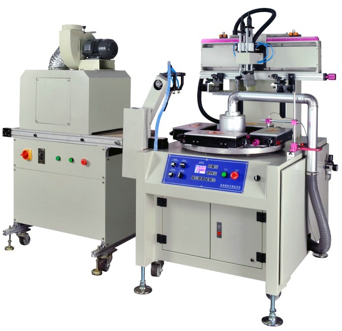 Straight Ruler Hight Speed Screen Printing Machine with Two Workstations