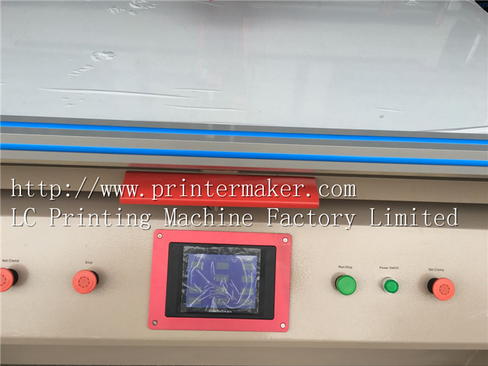 Large Size Flat Bed Silk Screen Printing Machine with PLC control and Servo Motor