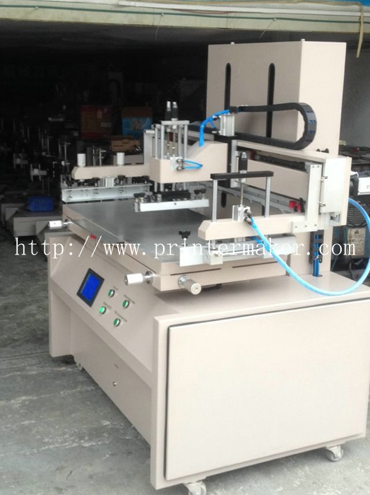 Plane Screen Printer with Servo Motor and PLC Control