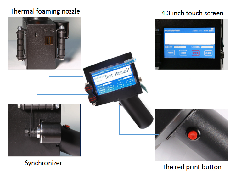 Packaging Coding & Marking Mini Portable Handheld Inkjet Printer