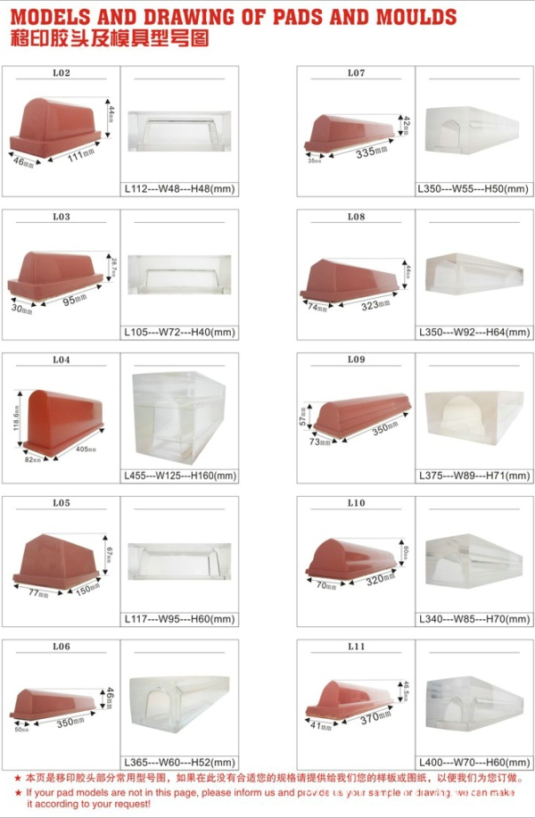 Linear Rubber Pads and Moulds