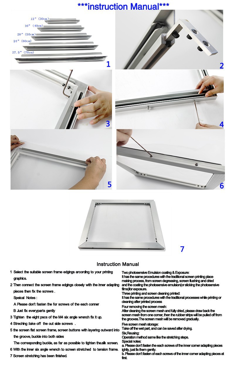 Self Tensioning Screen Frame