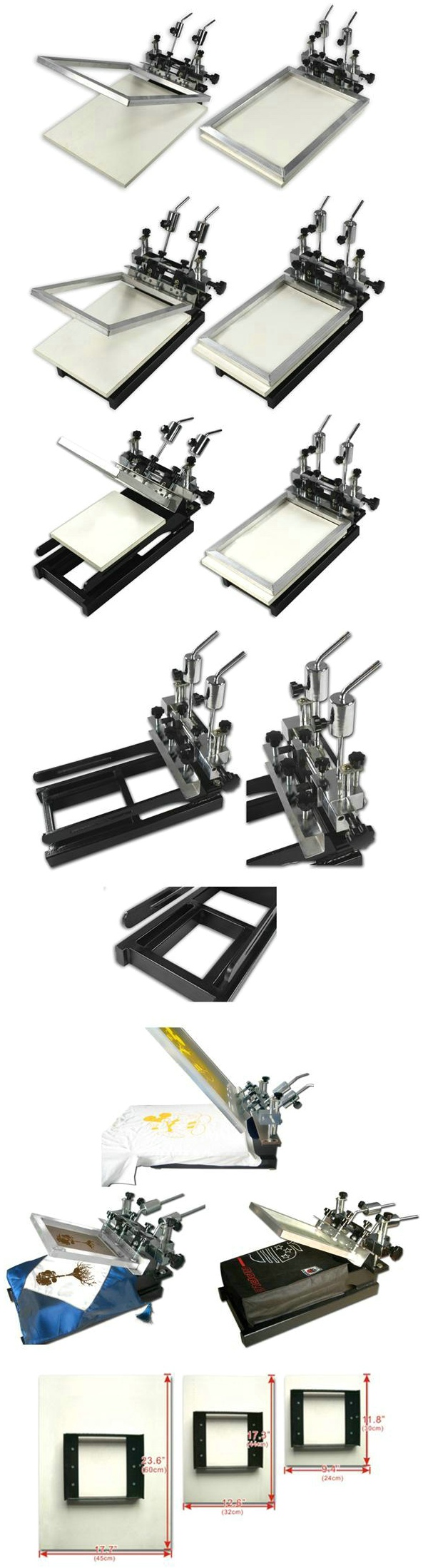 1 Color Micro-Adjustable Screen Printing Machine