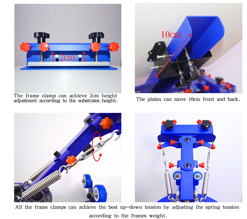 Table Type 3 Color 1 Station Screen Press with Dryer