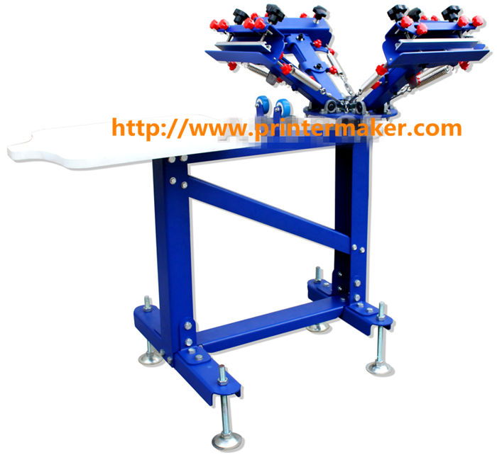 4 Color 1 Station Press Printer with Metal Stand