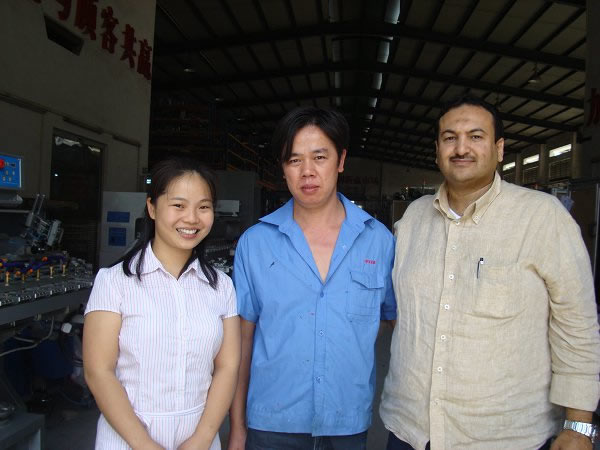 Egypt Customer Coming For The Inspection Of Heat Transfer Machine