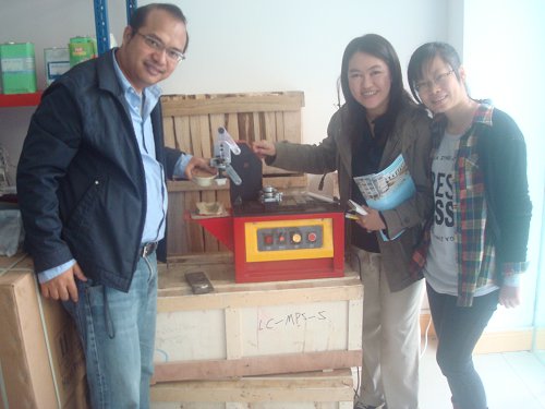 Thailand Customer Ordering DYM-2 Electric Pad Printing Machine