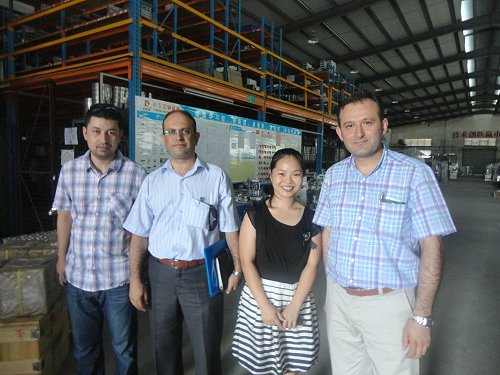Turkey Customers Came and Visited LC printing Machine Factory Limited