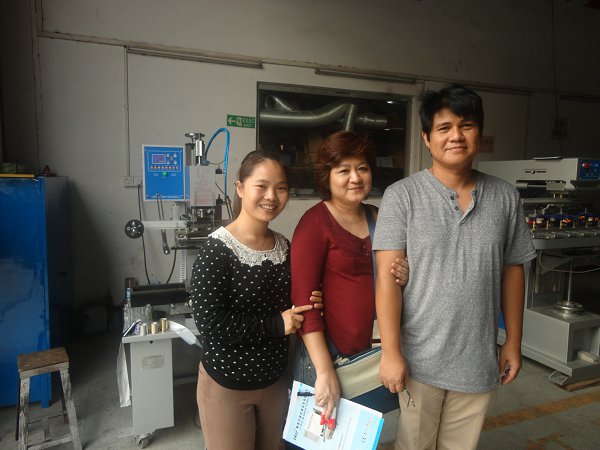 Philippine Customer Come For Purchasing The Hot Stamping Machine Model 6B