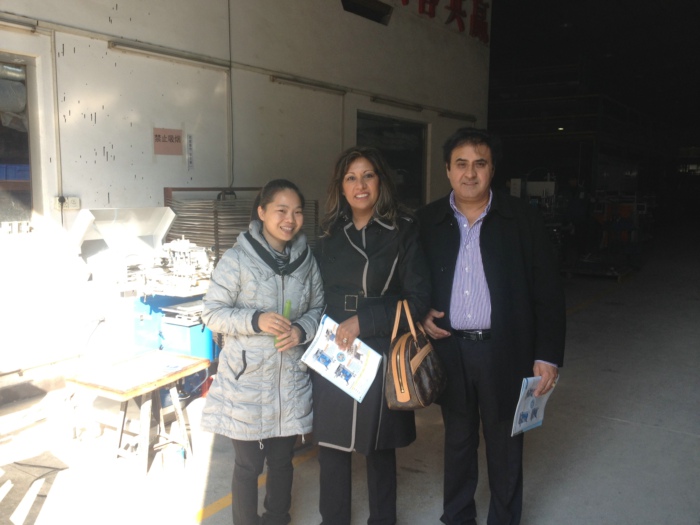 U.K. customer visit LC Printing Machine Factory for Perfume glass bottle’s silk screen printing and hot stamping machines