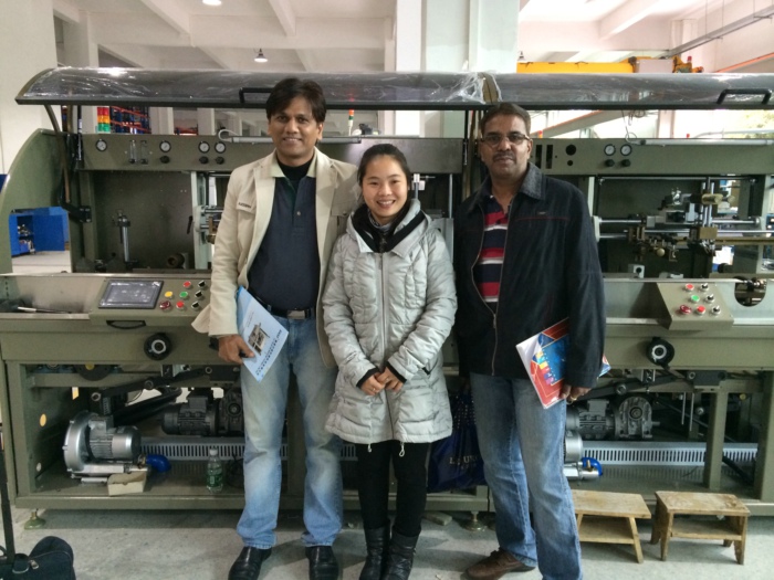 Dubai Customer come and visit Easy LC Printing Machine Factory Limited