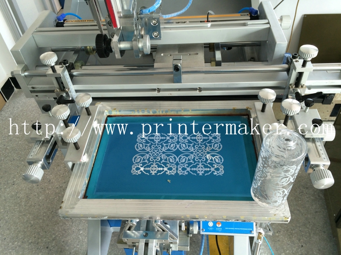 Semi Automatic Silk Screen Printing Machine for Glass Bottles