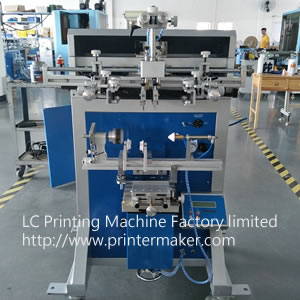 Pakistan customer's silk screen printing machine & hot stamping machine order on plastic cosmetic jar printing solution