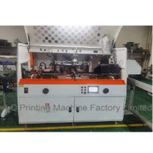 Glass bottles automatic screen printer ship to Romania Customer