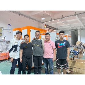Indonesia Customer coming to our factory for the automatic screen printing machine’s training.