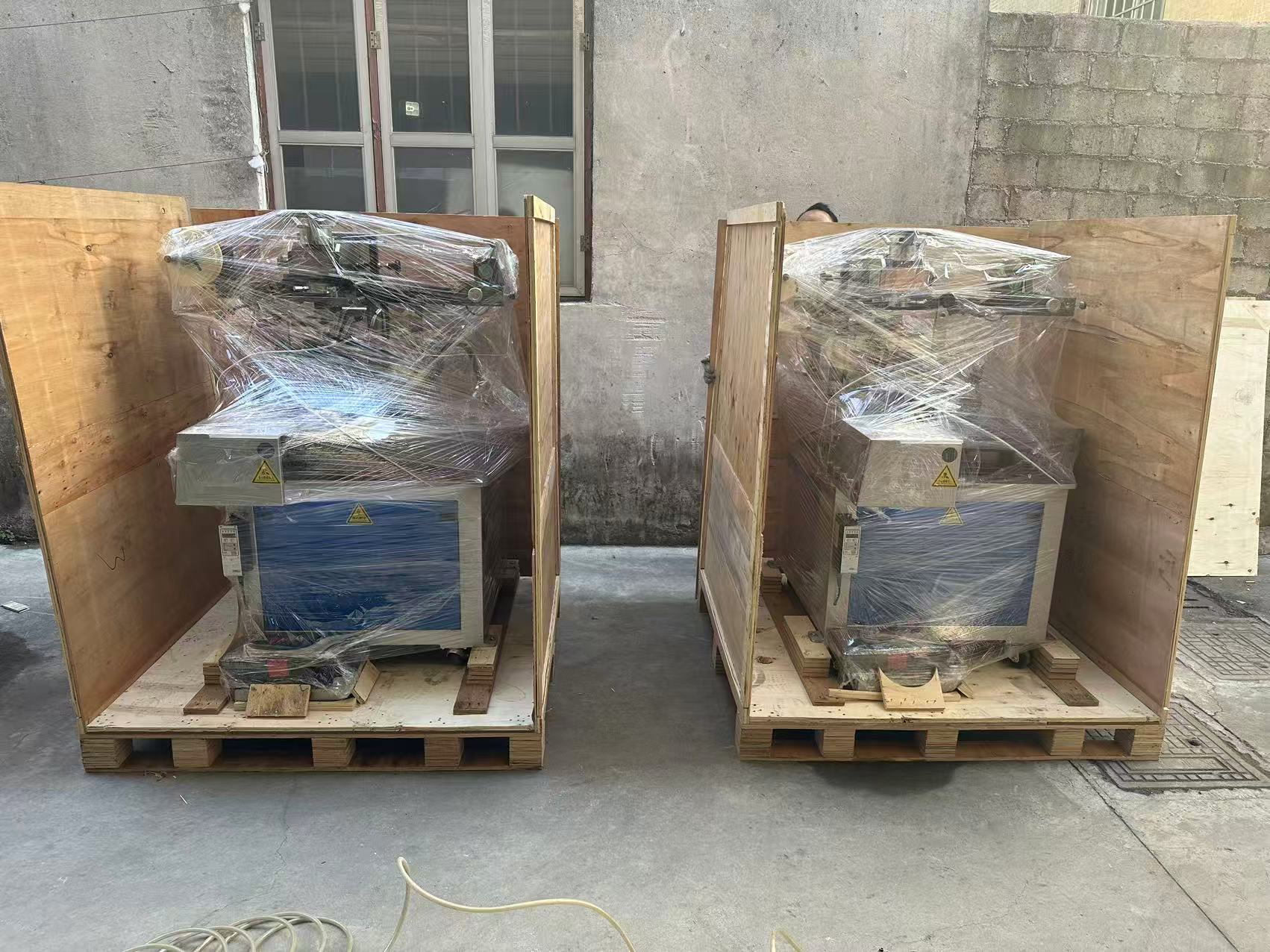 Nasal inhaler stick automatic heat transfer printing machine model AHR-120A shipped to USA