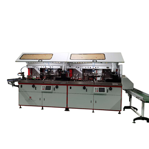 2 Colors Automatic UV Screen Printer on Plastic Bottles 2 Colors Automatic UV Screen Printer on Plastic Bottles