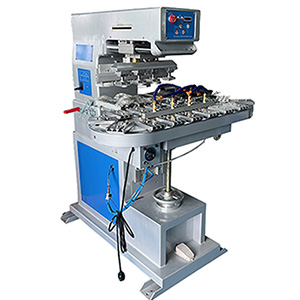 4 Color Ink Cup Pad Printing Machine with Conveyor