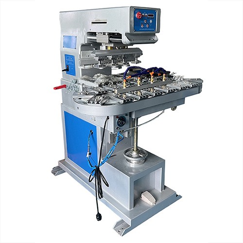 4 Color Ink Cup Pad Printing Machine with Conveyor 4 Color Ink Cup Pad Printing Machine with Conveyor