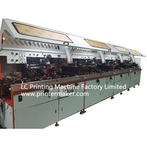 4 Colors Automatic UV Silk Screen Printing Machine