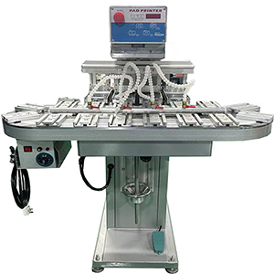 4 Colors Ink Cup Pad Printing Machine with Conveyor 4 Colors Ink Cup Pad Printing Machine with ConveyorEP4C-150T