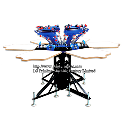 6 Color 6 Station Press Printer