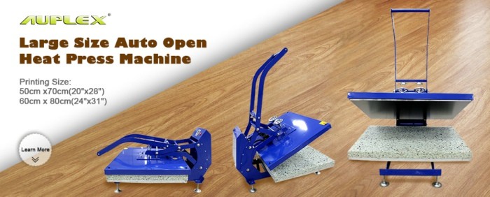 Auto Open Manual Large Format Heat Press Machine