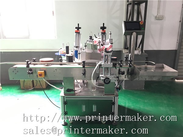 Automatic Labeling Machine for Bottle Side and Neck Combination