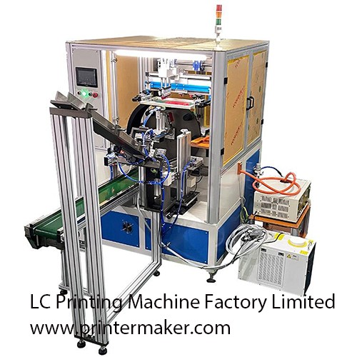 Disposable plastic and paper cup CNC automatic LED UV screen printer