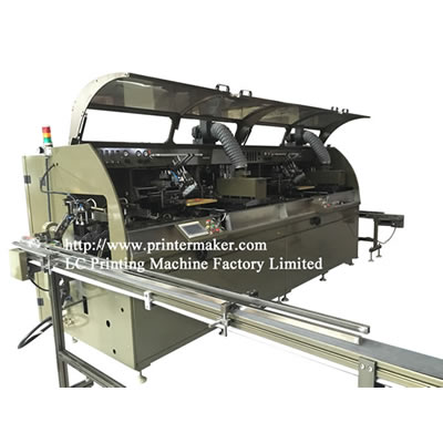 Enlarge 2 Colors Automatic UV Screen Printing Machine on Glass Bottles