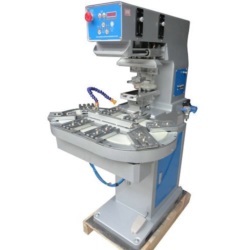 One Color Pad Printing Machine with Conveyer - Image 1P1-250C/8T