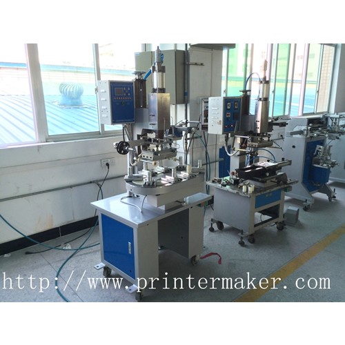 Pneumatic Flat Hot Stamper with Conveyer