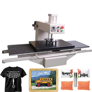 Pneumatic Heat Press Machine with Sliding Workingtable