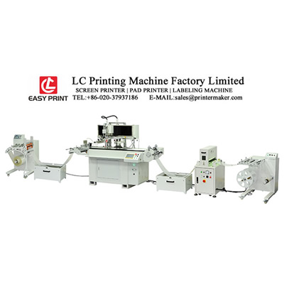 Roll to Roll Screen Printing Machine with UV Curing