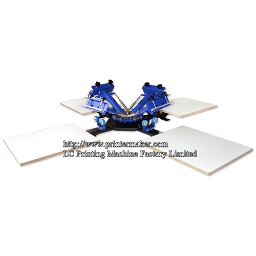 Tabletop 4 Color 4 Station T Shirt Screen Printing Press - Image 1RSP-404T