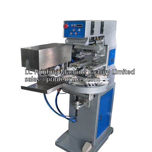 Two Color Ink Cup Pad Printing Machine for Cap's Top 
