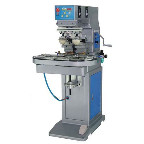 Two Color Ink Cup Pad Printing Machine with Conveyor - Image 1S2-250C/8T